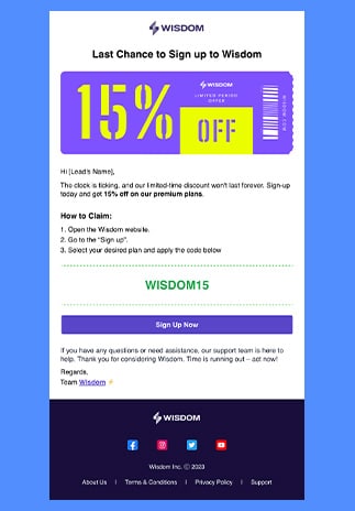 Limited Time Offer Emails